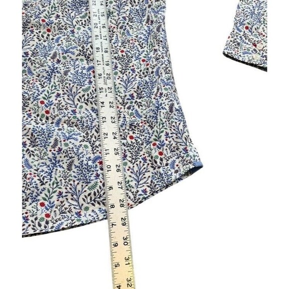 Boden Button Up Shirt Men's Size Medium AOP Flower Button Up Boho Foral - Dress - Picture 6 of 6